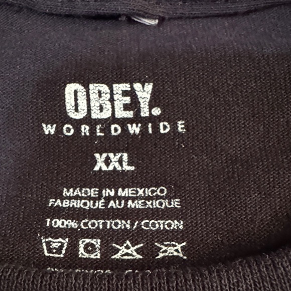 Obey World Wide House Of Dissent Graphic Tee Shirt Black Men’s XXL - Picture 3 of 7